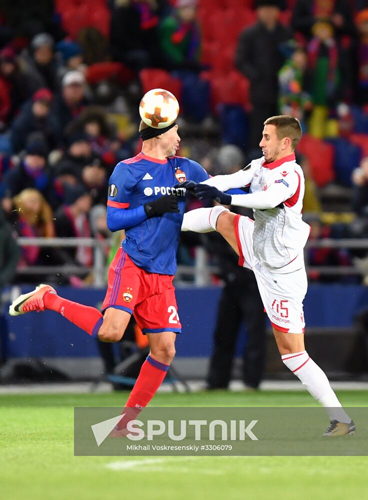 Football. UEFA Europa League. CSKA vs. Crvena Zvezda