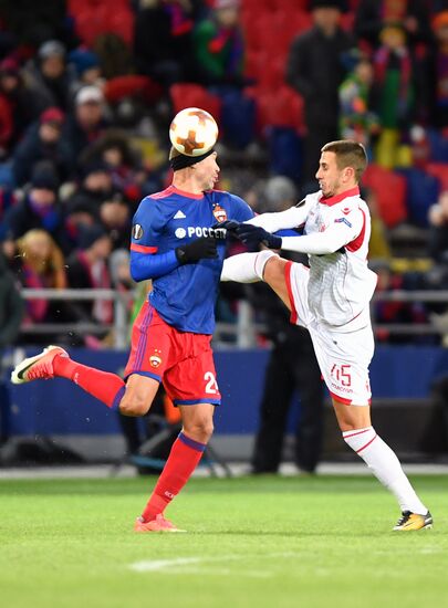 Football. UEFA Europa League. CSKA vs. Crvena Zvezda