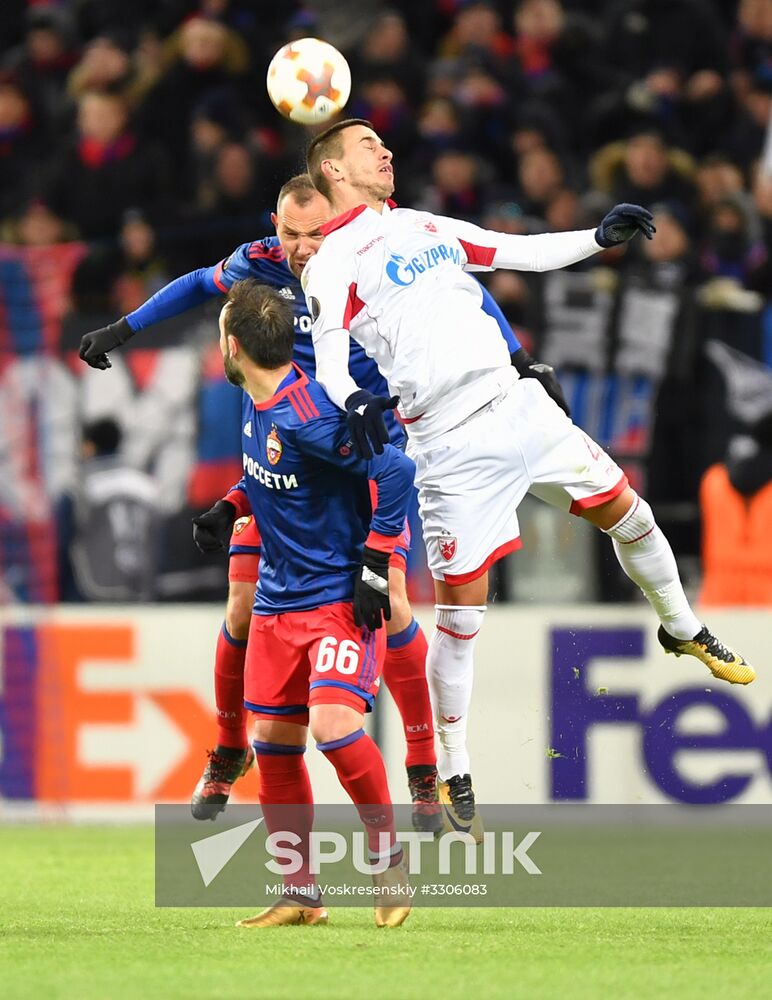 Football. UEFA Europa League. CSKA vs. Crvena Zvezda