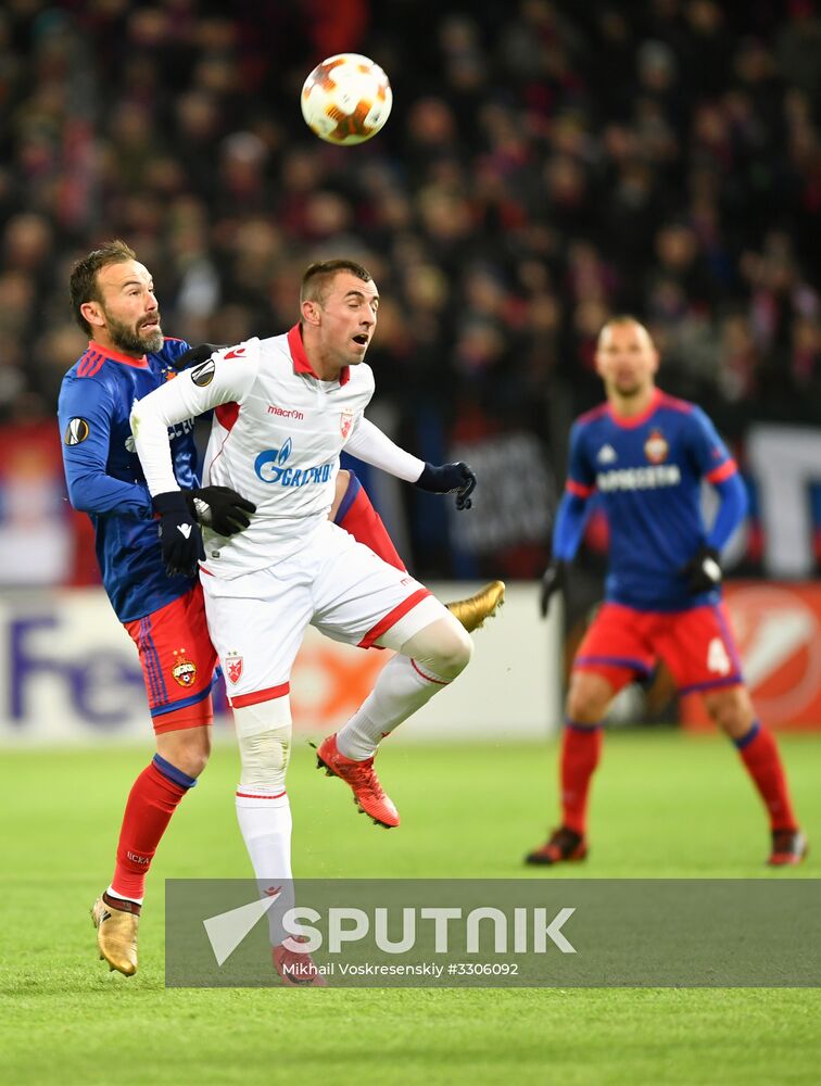 Football. UEFA Europa League. CSKA vs. Crvena Zvezda