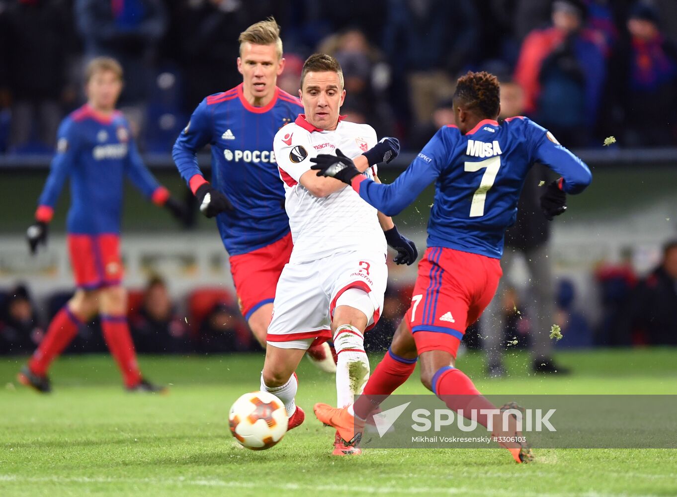 Football. UEFA Europa League. CSKA vs. Crvena Zvezda