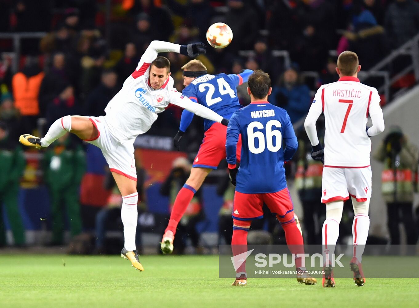 Football. UEFA Europa League. CSKA vs. Crvena Zvezda