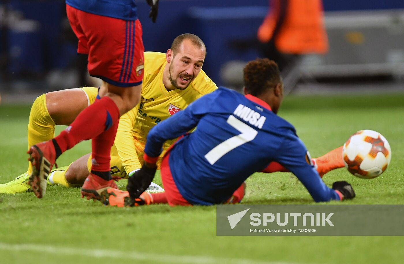 Football. UEFA Europa League. CSKA vs. Crvena Zvezda