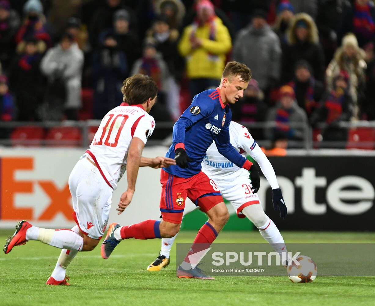 Football. UEFA Europa League. CSKA vs. Crvena Zvezda