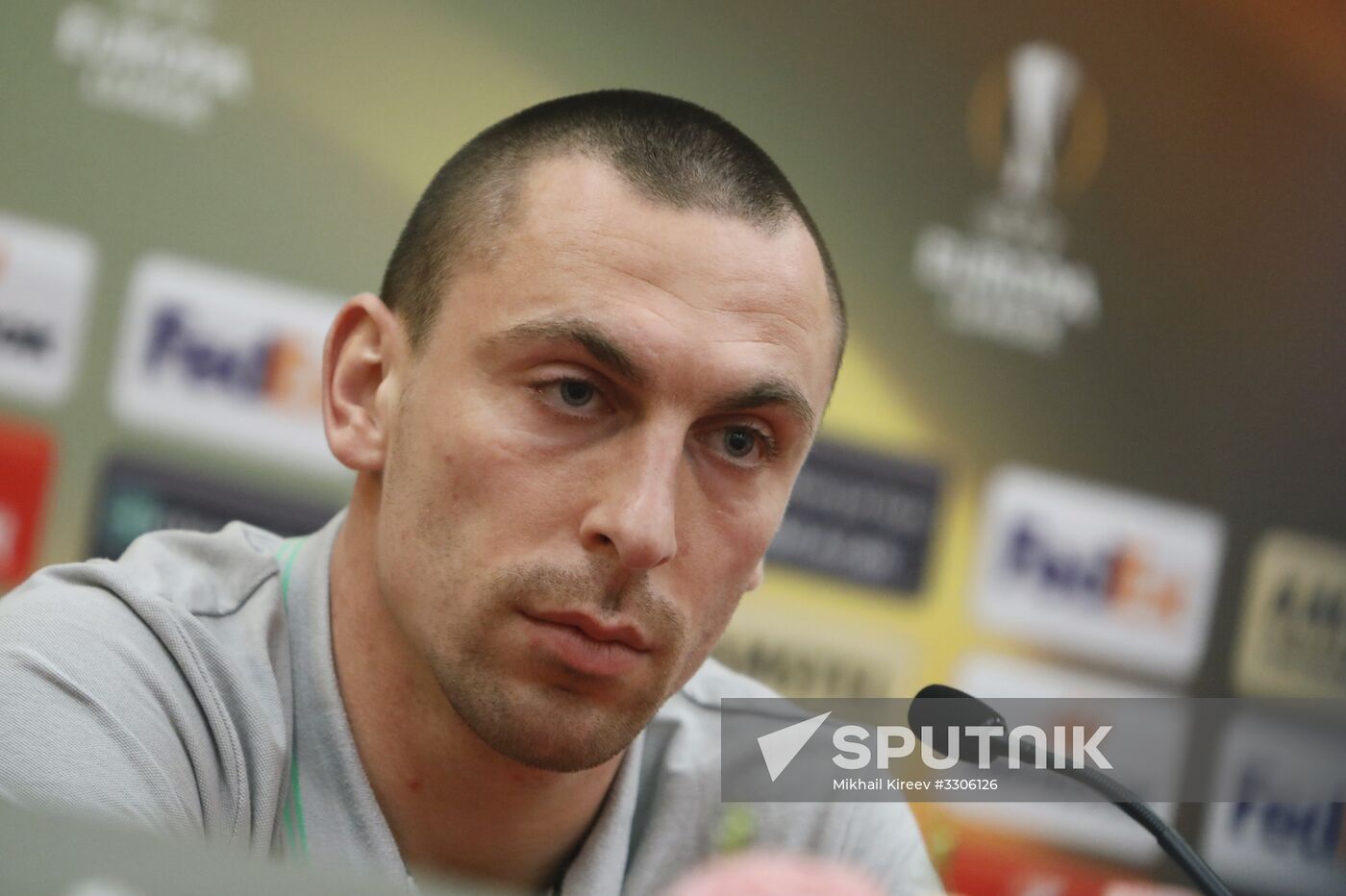 Football. UEFA Europa League. Celtic's news conference