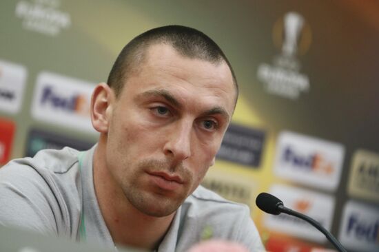 Football. UEFA Europa League. Celtic's news conference
