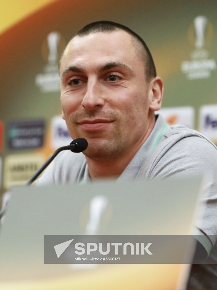 Football. UEFA Europa League. Celtic's news conference