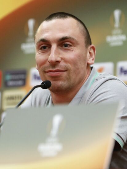 Football. UEFA Europa League. Celtic's news conference