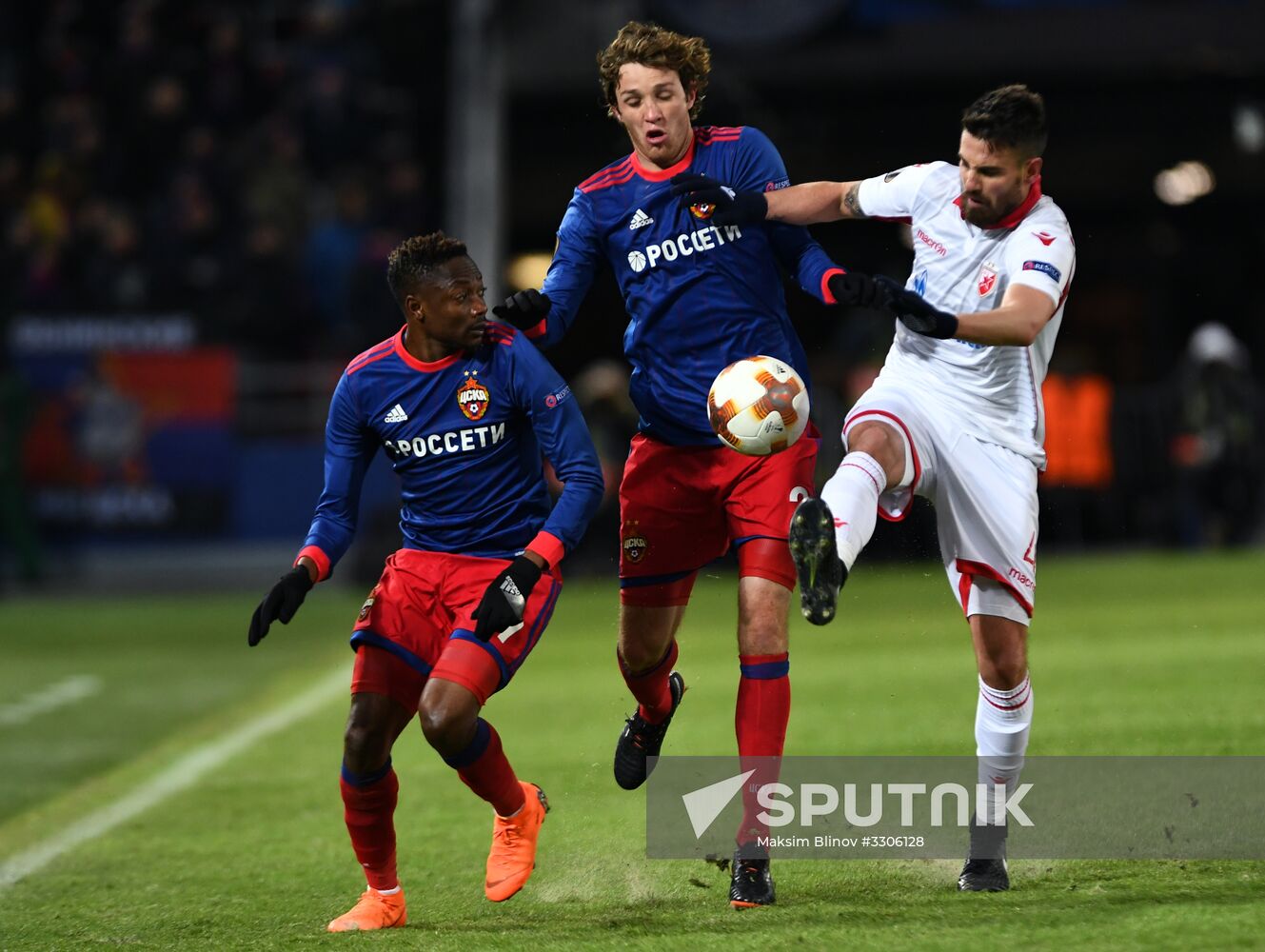 Football. UEFA Europa League. CSKA vs. Crvena Zvezda