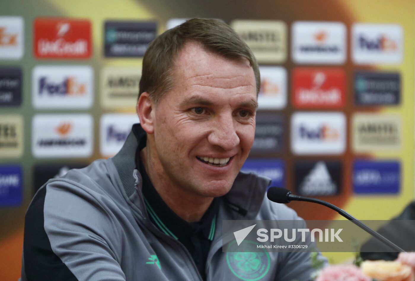 Football. UEFA Europa League. Celtic's news conference