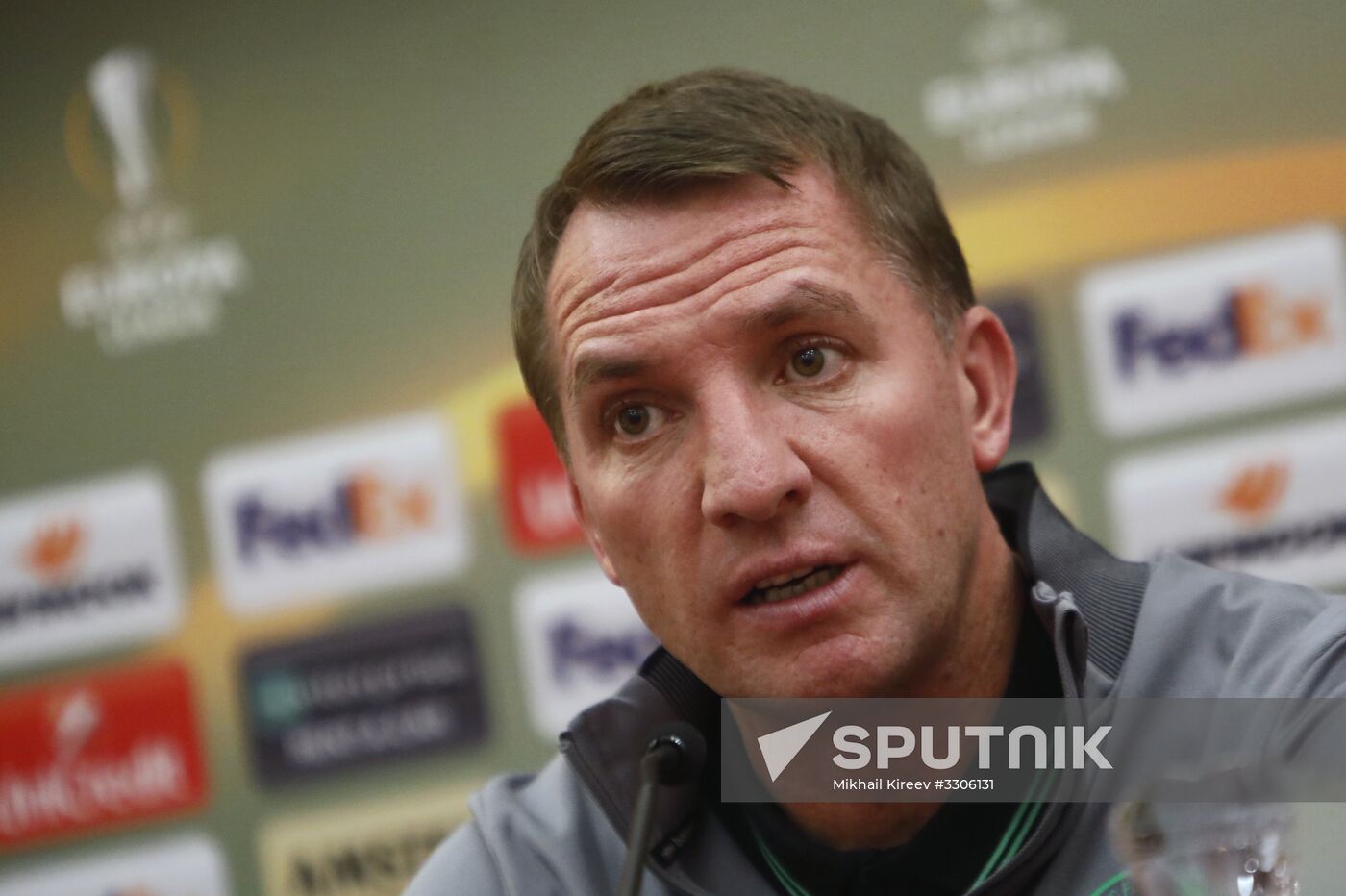 Football. UEFA Europa League. Celtic's news conference