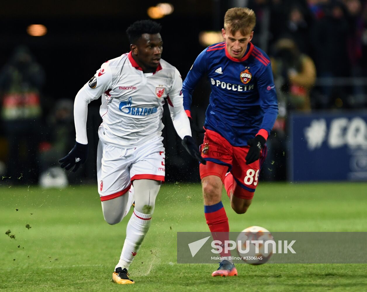 Football. UEFA Europa League. CSKA vs. Crvena Zvezda