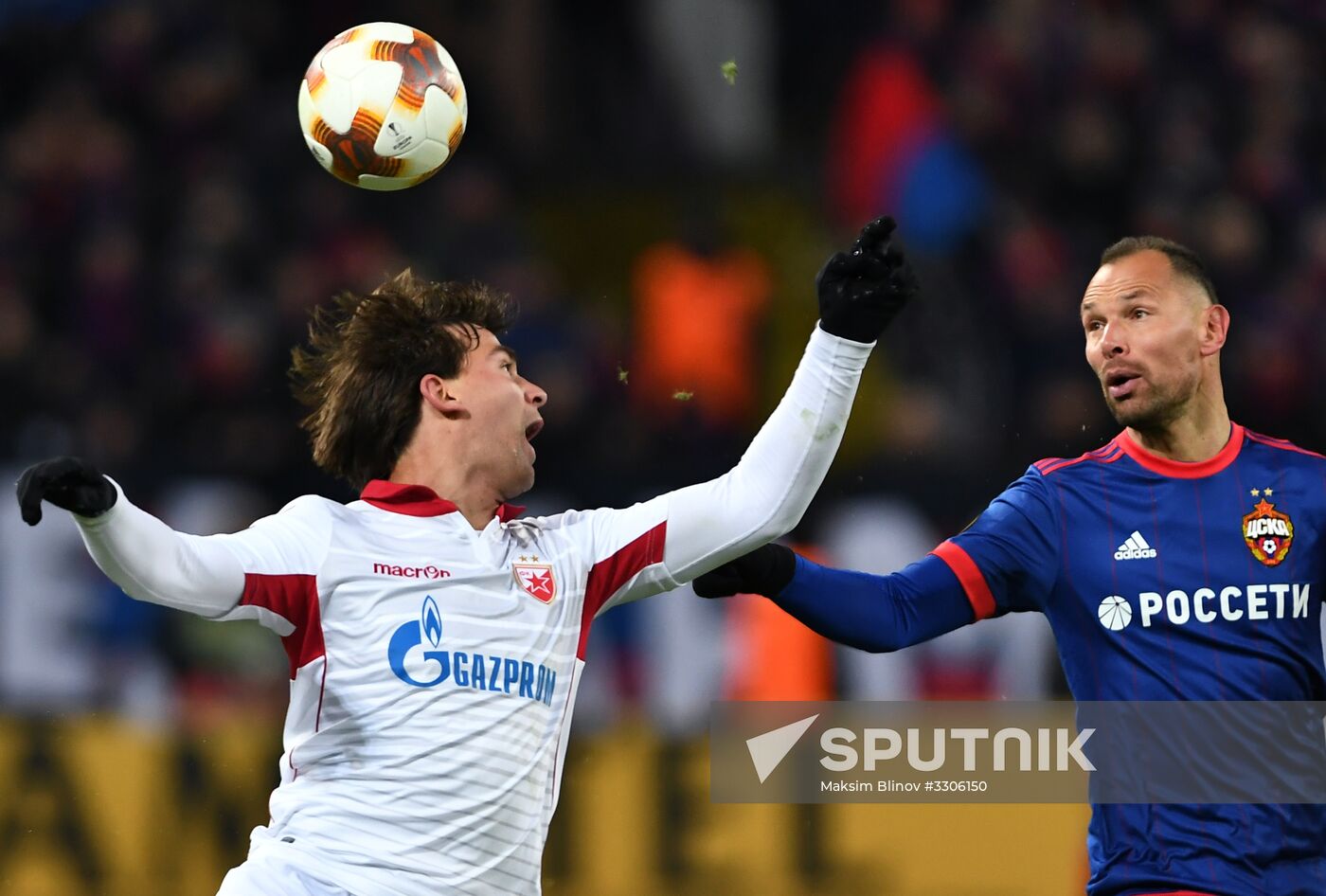 Football. UEFA Europa League. CSKA vs. Crvena Zvezda