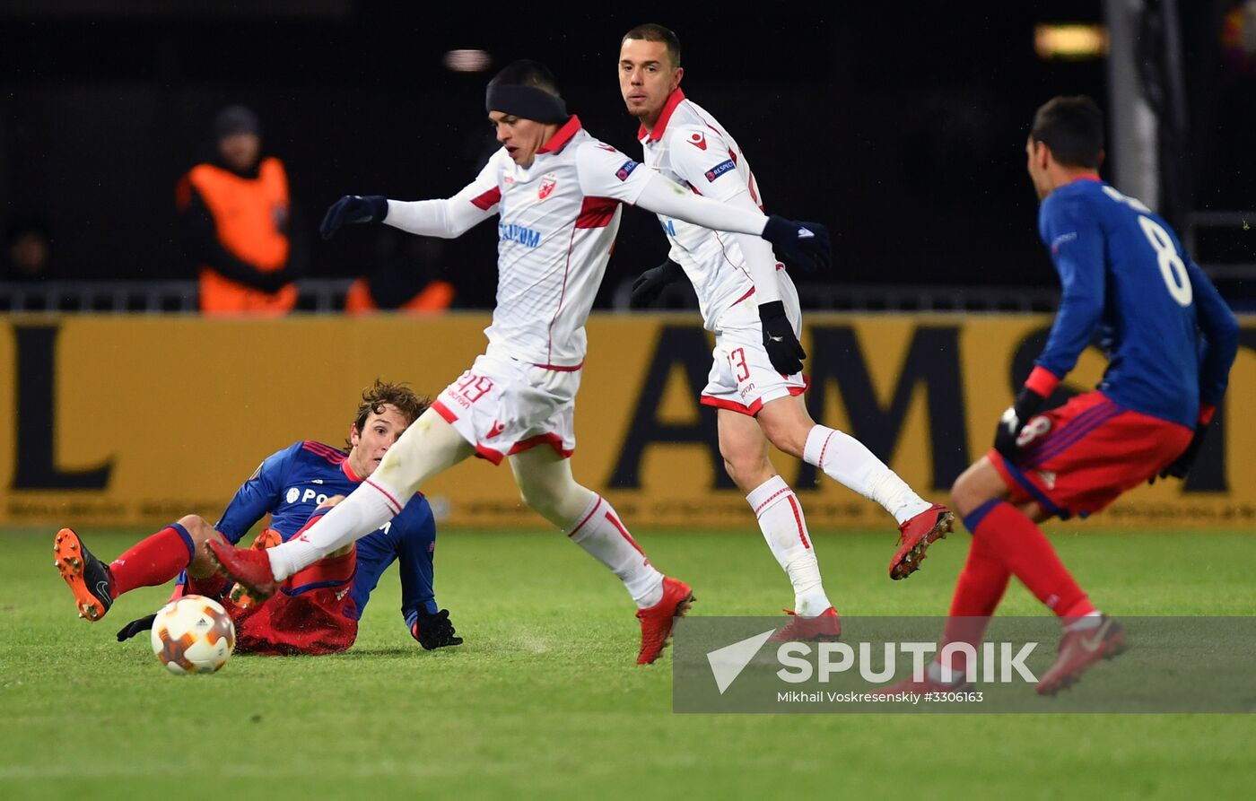 Football. UEFA Europa League. CSKA vs. Crvena Zvezda