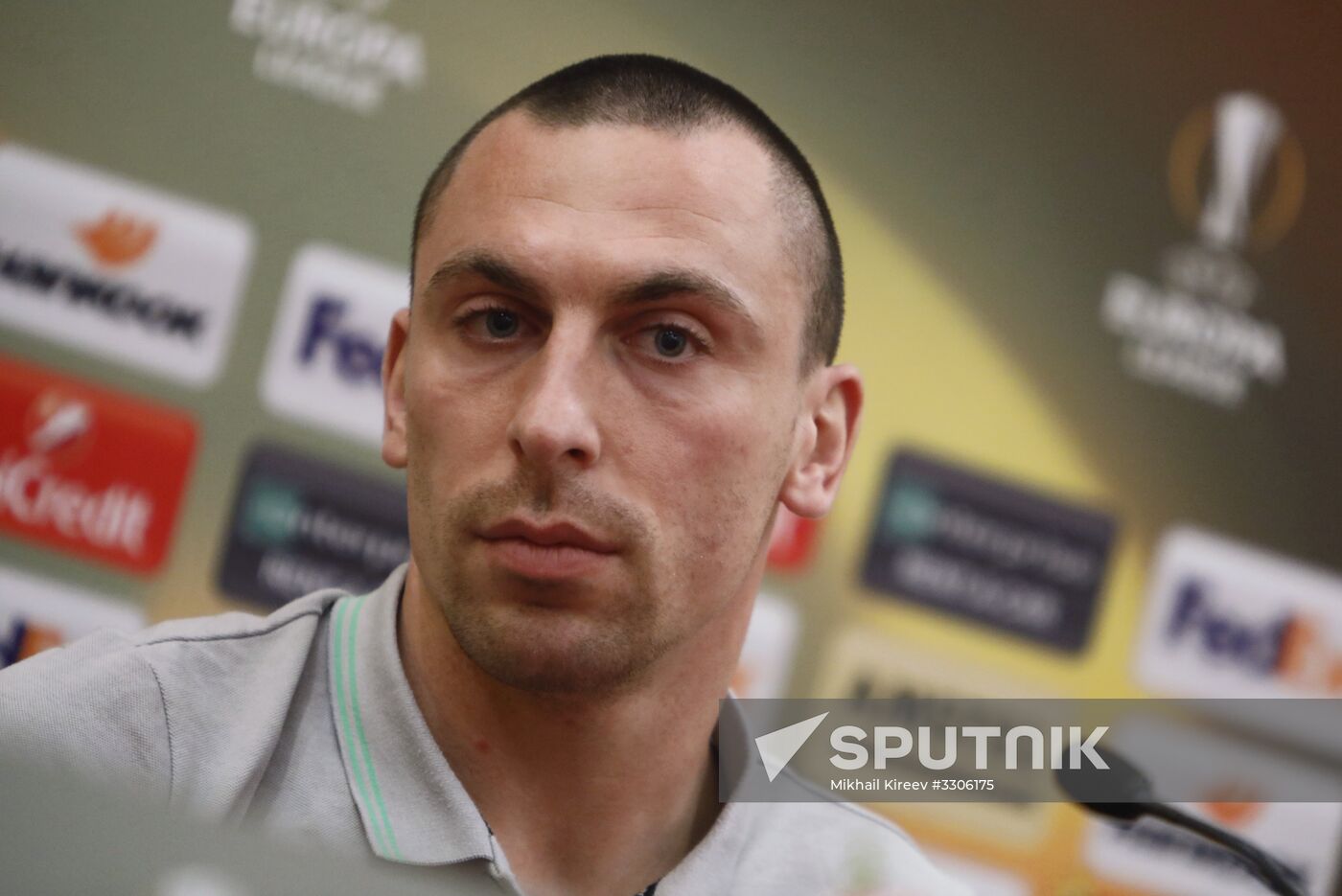 Football. UEFA Europa League. Celtic's news conference