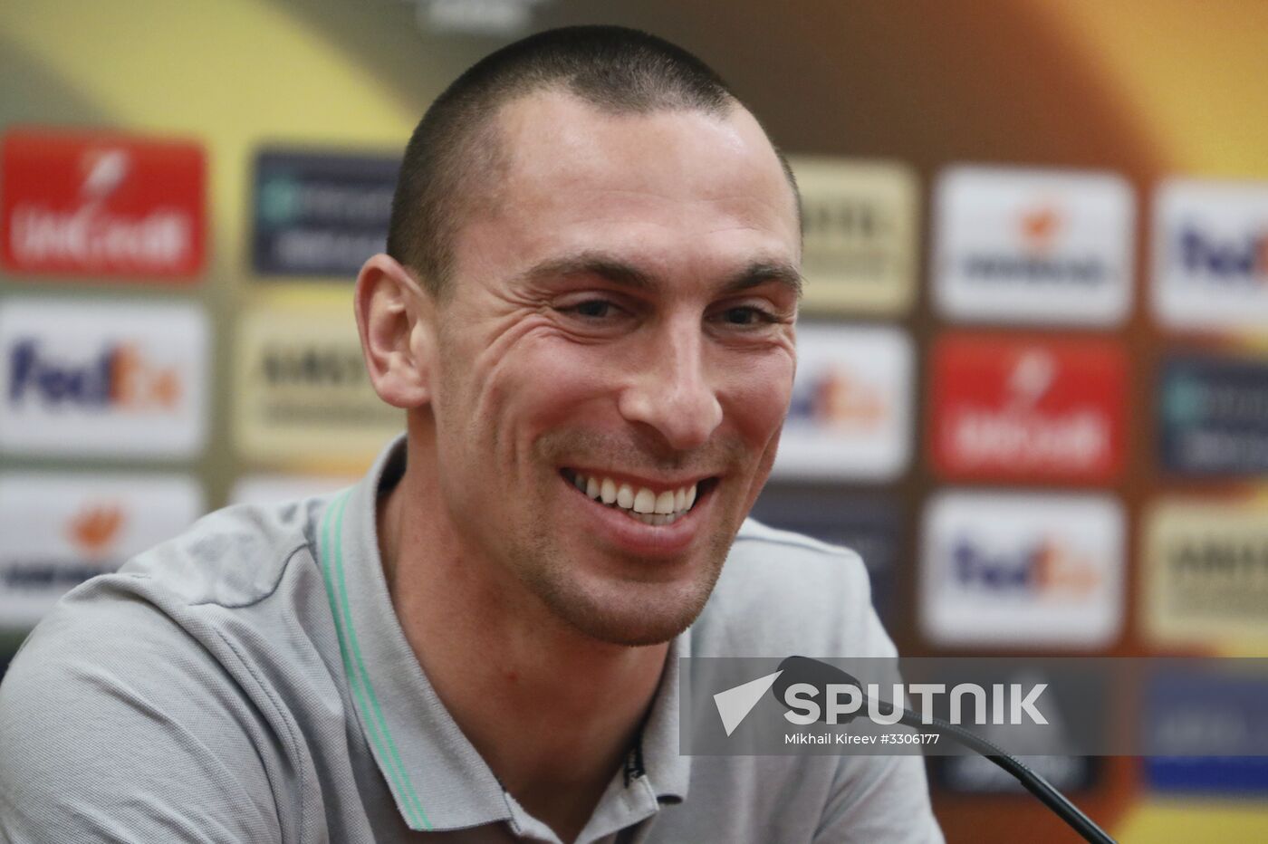 Football. UEFA Europa League. Celtic's news conference