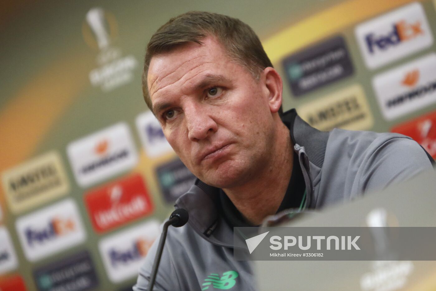 Football. UEFA Europa League. Celtic's news conference