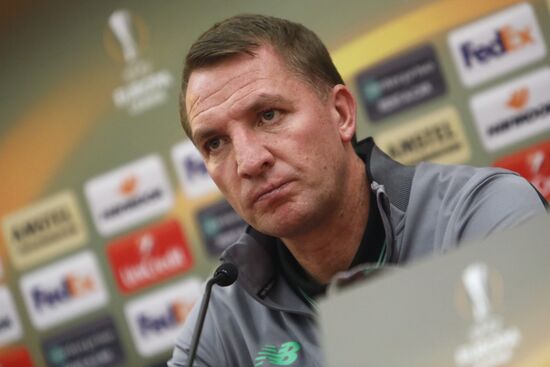 Football. UEFA Europa League. Celtic's news conference