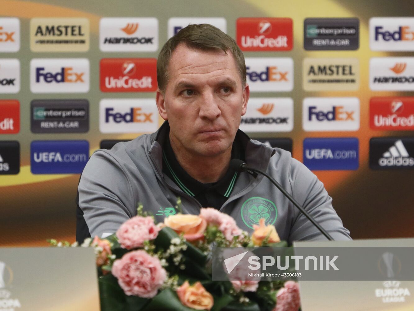 Football. UEFA Europa League. Celtic's news conference
