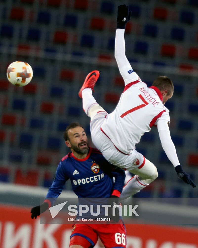 Football. UEFA Europa League. CSKA vs. Crvena Zvezda