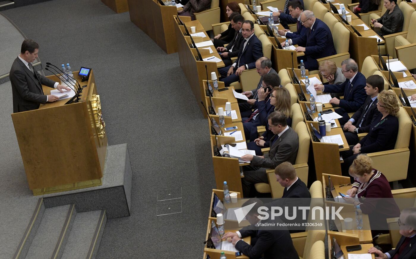 State Duma plenary meeting