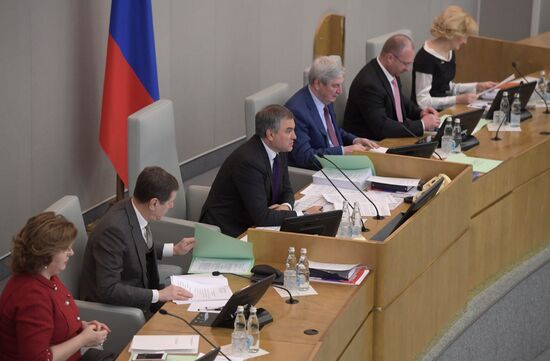State Duma plenary meeting