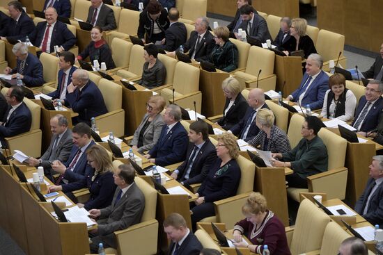 State Duma plenary meeting