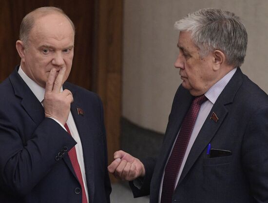 State Duma plenary meeting