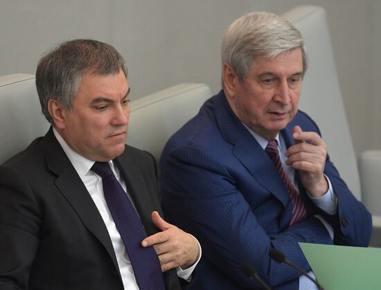 State Duma plenary meeting