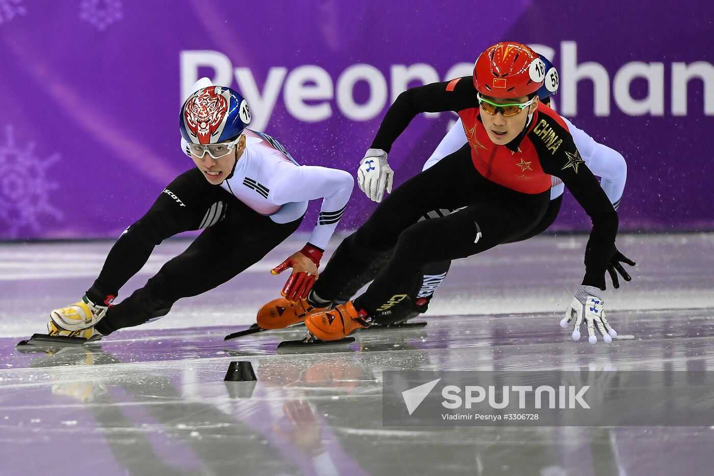 2018 Winter Olympics. Short track speed skating. Day five