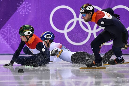 2018 Winter Olympics. Short Track Speed Skating. Day Five