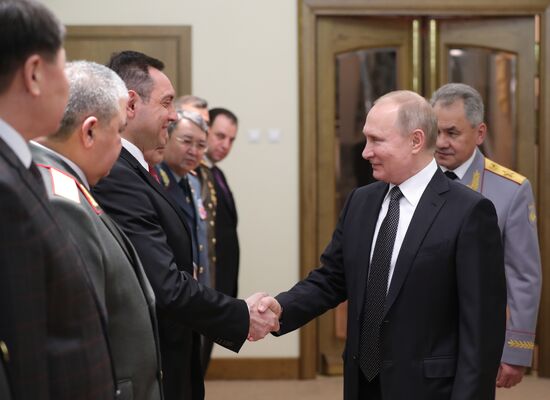 President Vladimir Putin attends gala night devoted to Defender of Fatherland Day