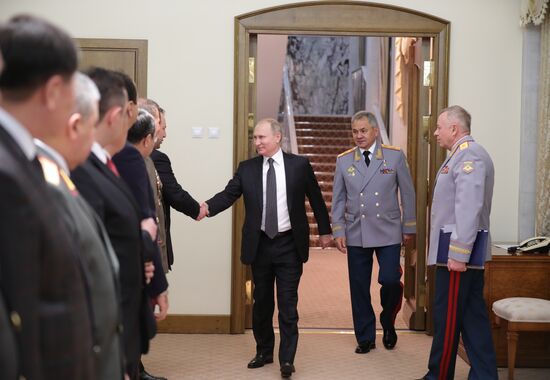 President Vladimir Putin attends gala night devoted to Defender of Fatherland Day