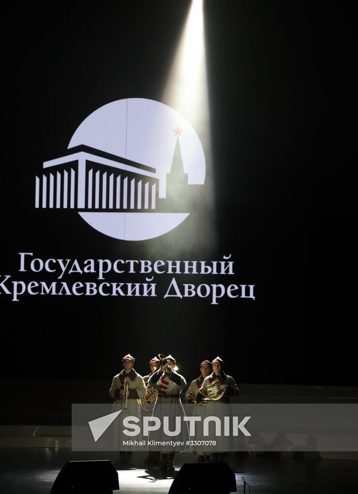 President Vladimir Putin attends gala night to mark Defender of Fatherland Day