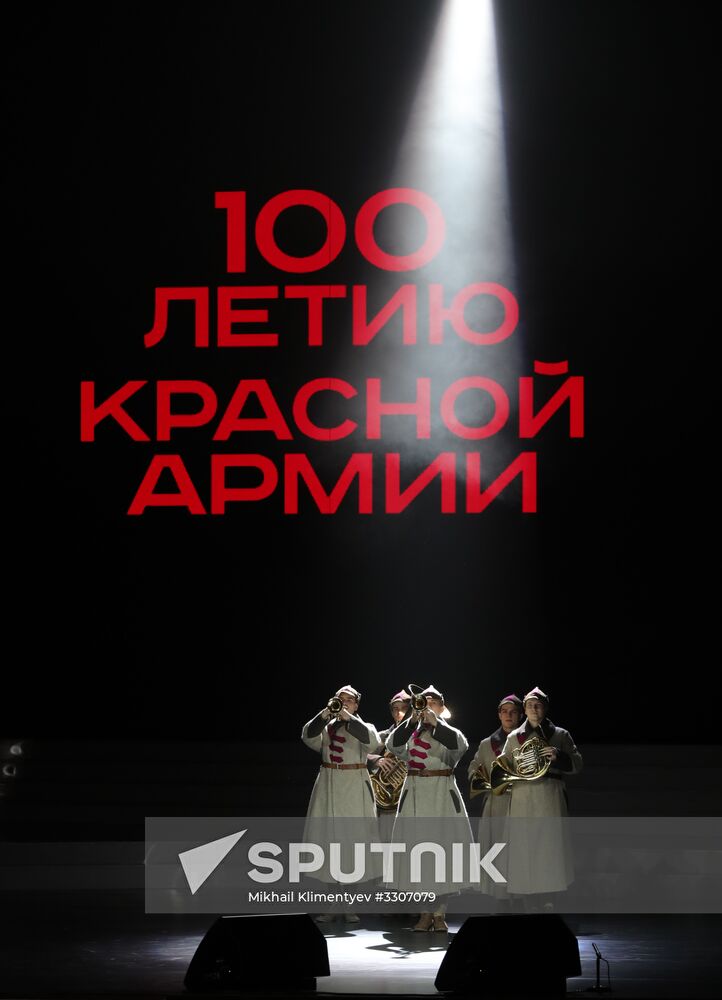 President Vladimir Putin attends gala night to mark Defender of Fatherland Day