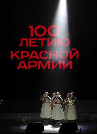 President Vladimir Putin attends gala night to mark Defender of Fatherland Day