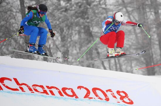 2018 Winter Olympics. Freestyle skiing. Women. Ski cross
