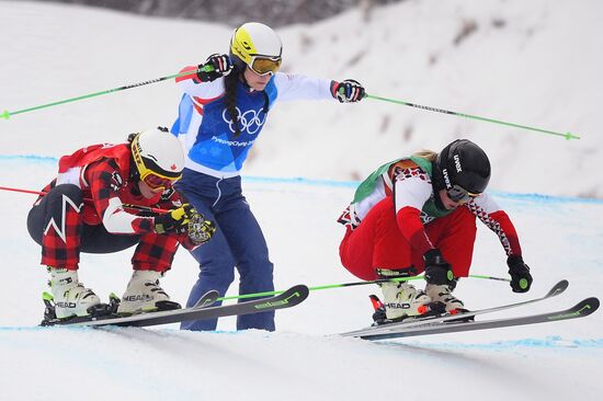 2018 Winter Olympics. Freestyle skiing. Women. Ski cross