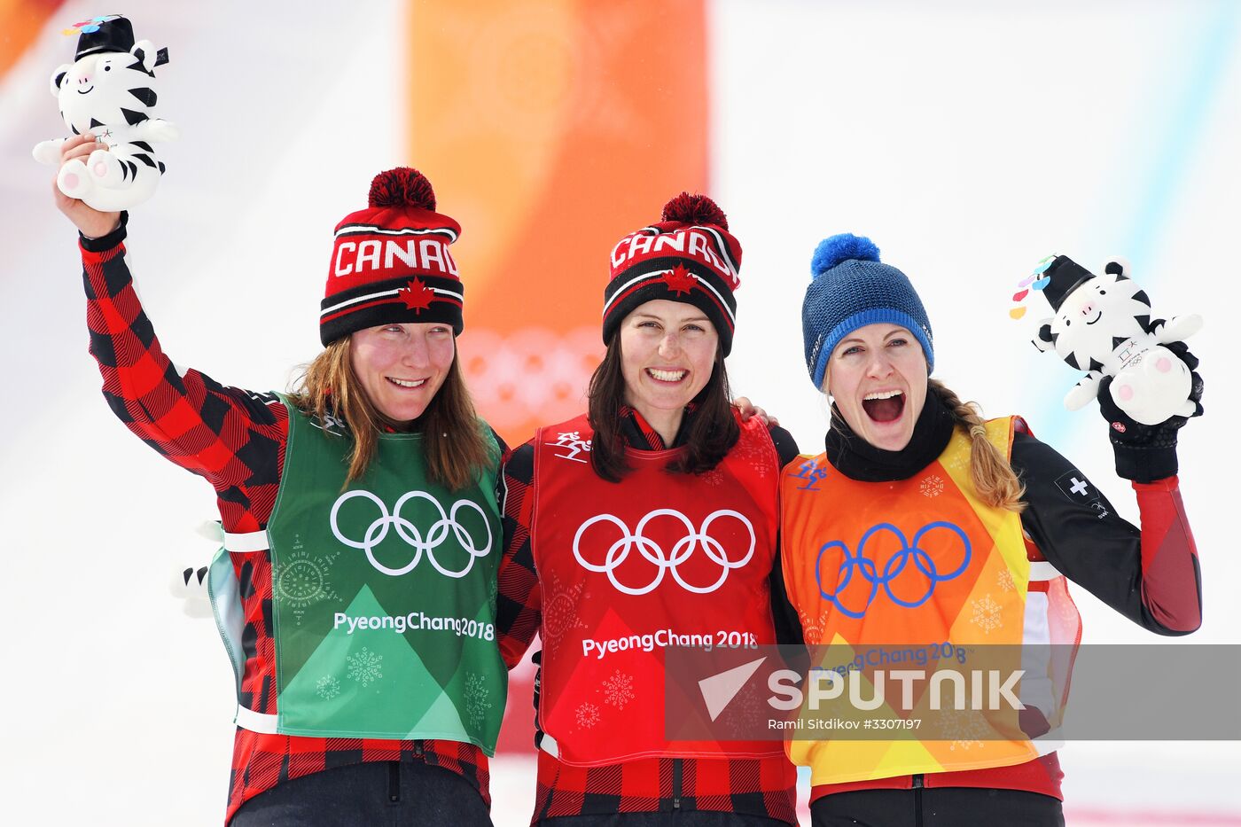 2018 Winter Olympics. Freestyle skiing. Women. Ski cross