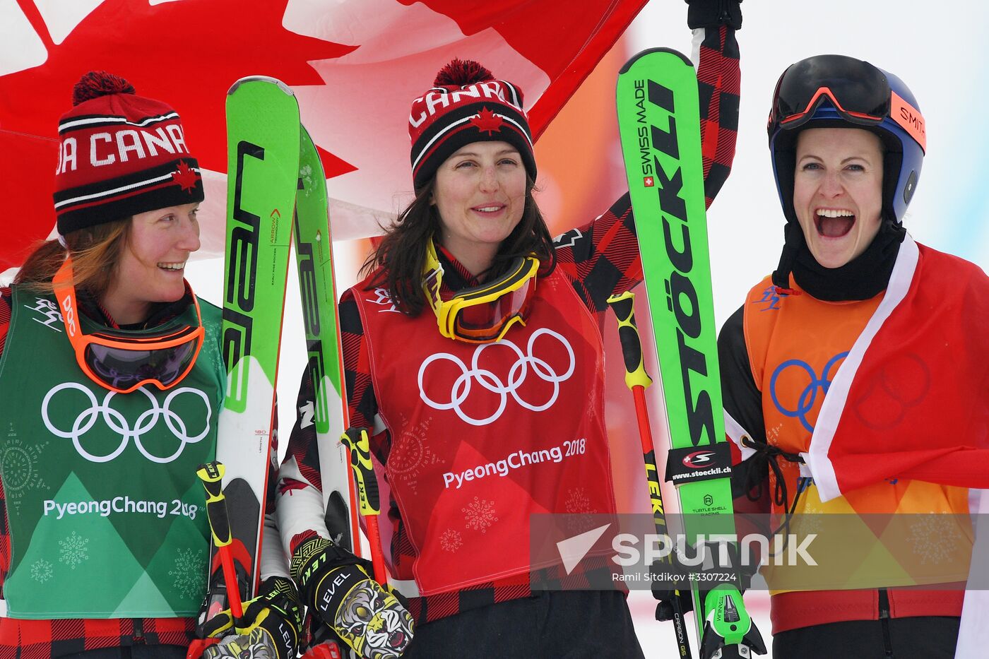 2018 Winter Olympics. Freestyle skiing. Women. Ski cross