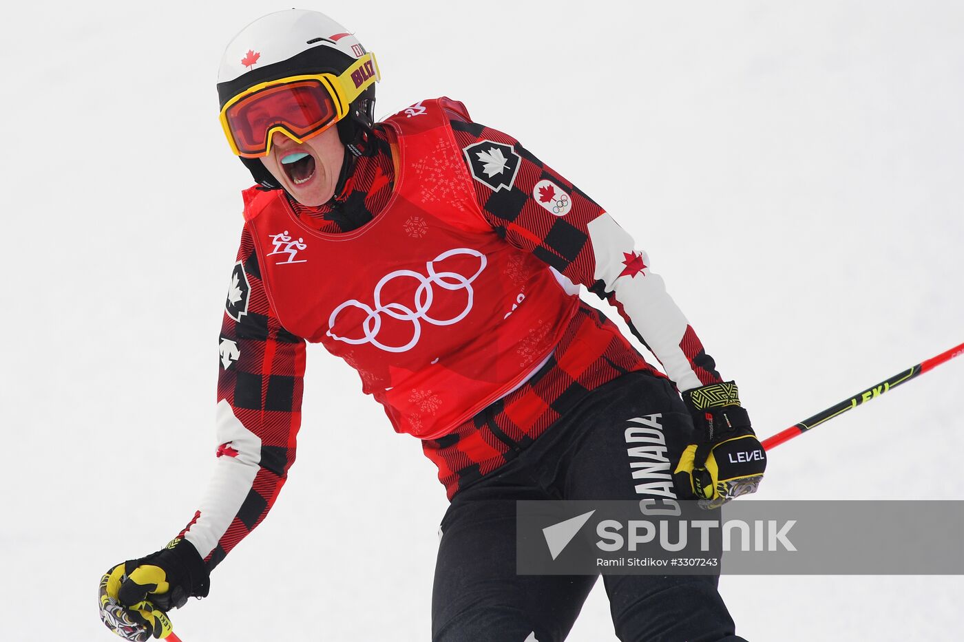 2018 Winter Olympics. Freestyle skiing. Women. Ski cross