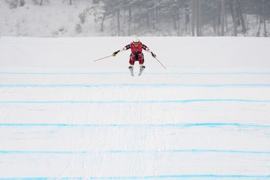 2018 Winter Olympics. Freestyle skiing. Women. Ski cross