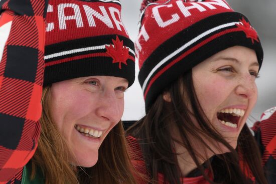 2018 Winter Olympics. Freestyle skiing. Women. Ski cross