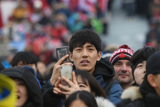 2018 Winter Olympics. Freestyle skiing. Women. Ski cross