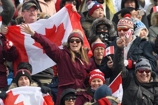 2018 Winter Olympics. Freestyle skiing. Women. Ski cross