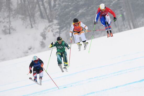 2018 Winter Olympics. Freestyle skiing. Women. Ski cross
