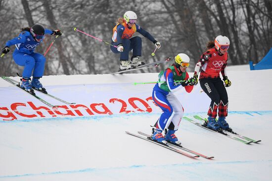 2018 Winter Olympics. Freestyle skiing. Women. Ski cross