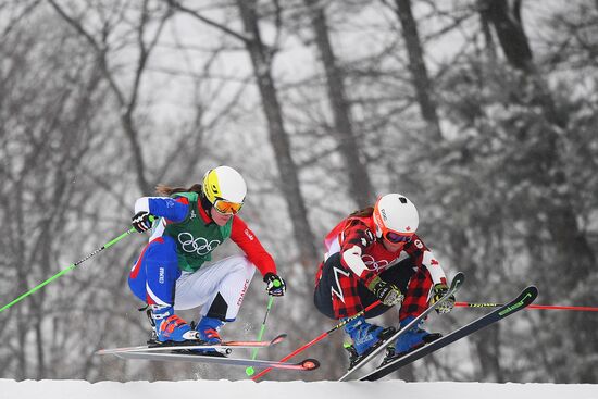 2018 Winter Olympics. Freestyle skiing. Women. Ski cross