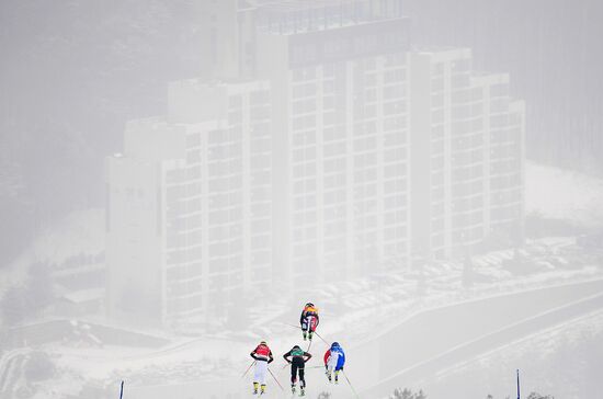 2018 Winter Olympics. Freestyle skiing. Women. Ski cross