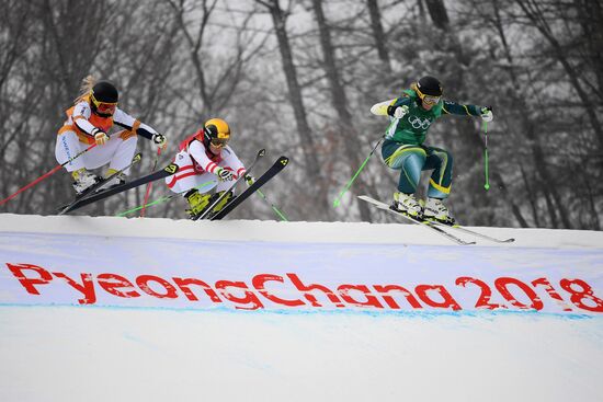 2018 Winter Olympics. Freestyle skiing. Women. Ski cross